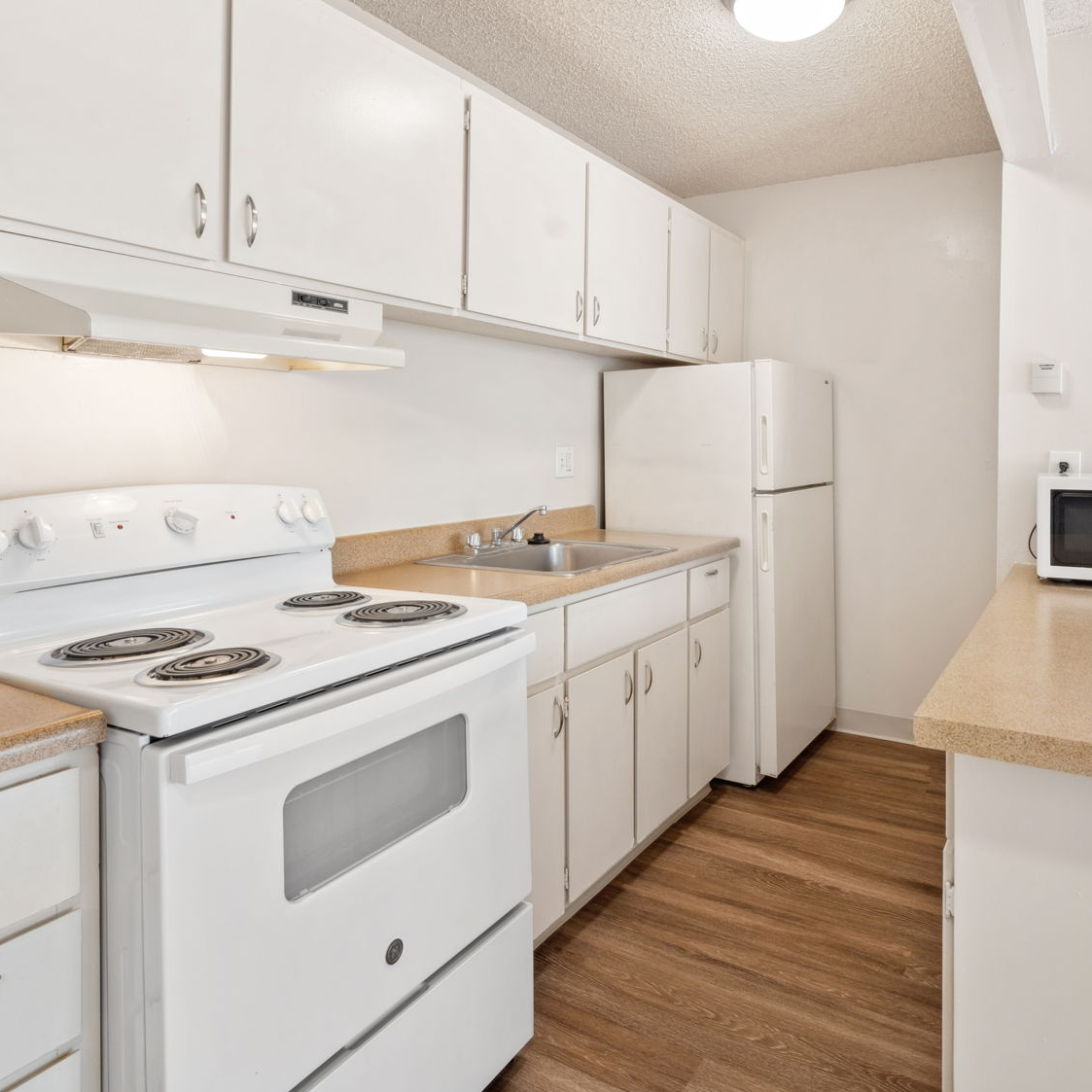 Large windows with natural light